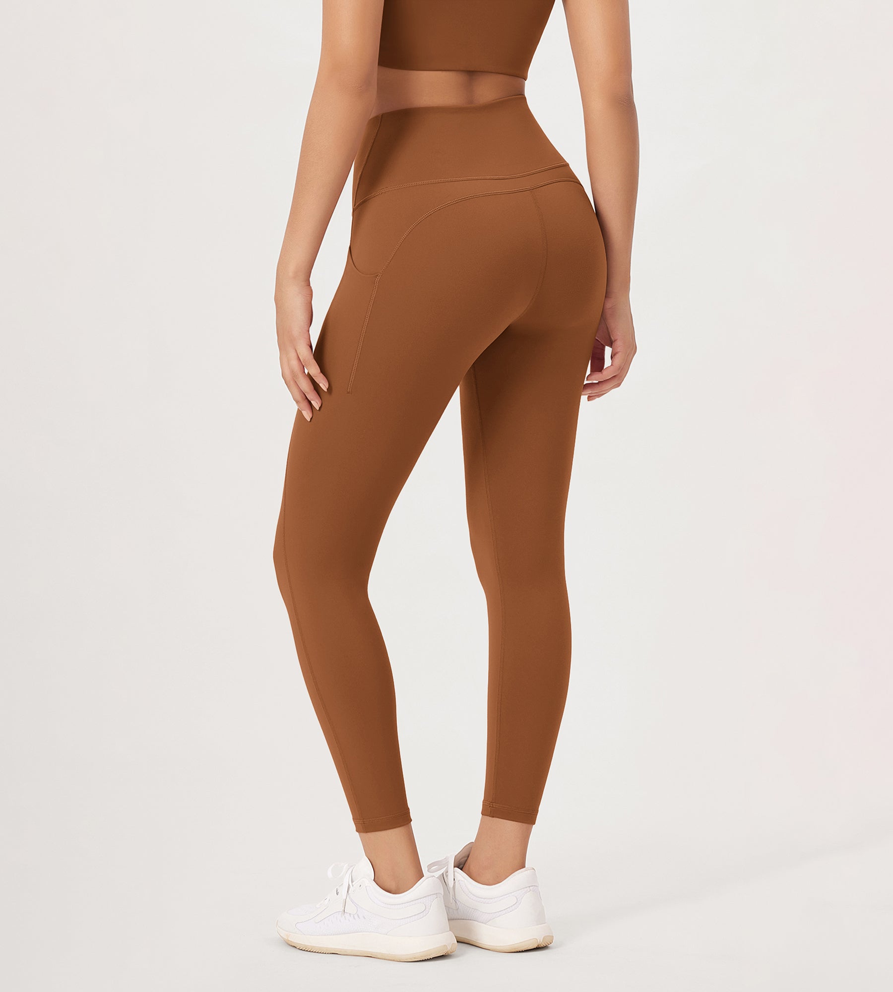 2-Pack 25â€?High Waist Workout Leggings with Pockets - ododos