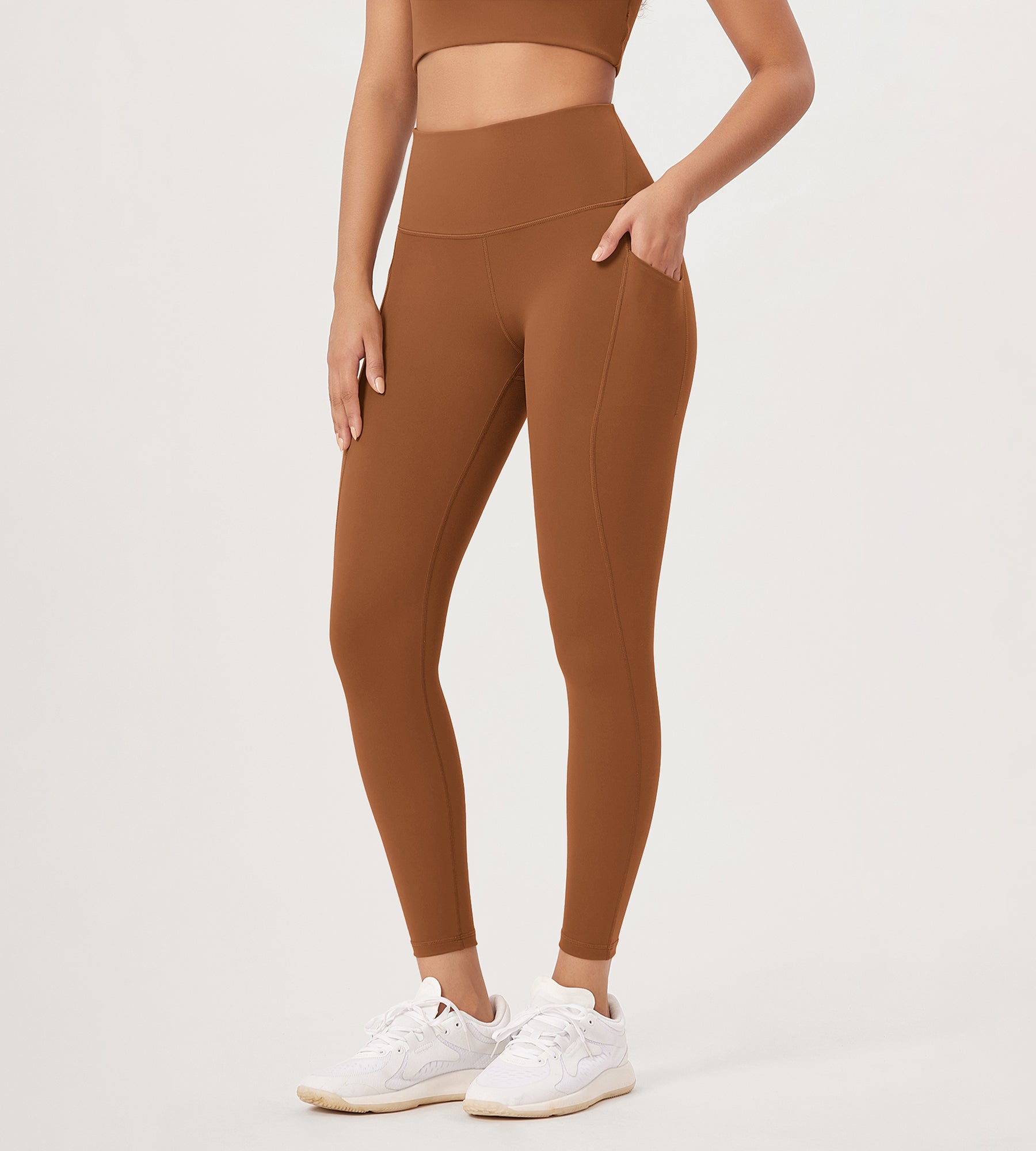 2-Pack 25â€?High Waist Workout Leggings with Pockets - ododos