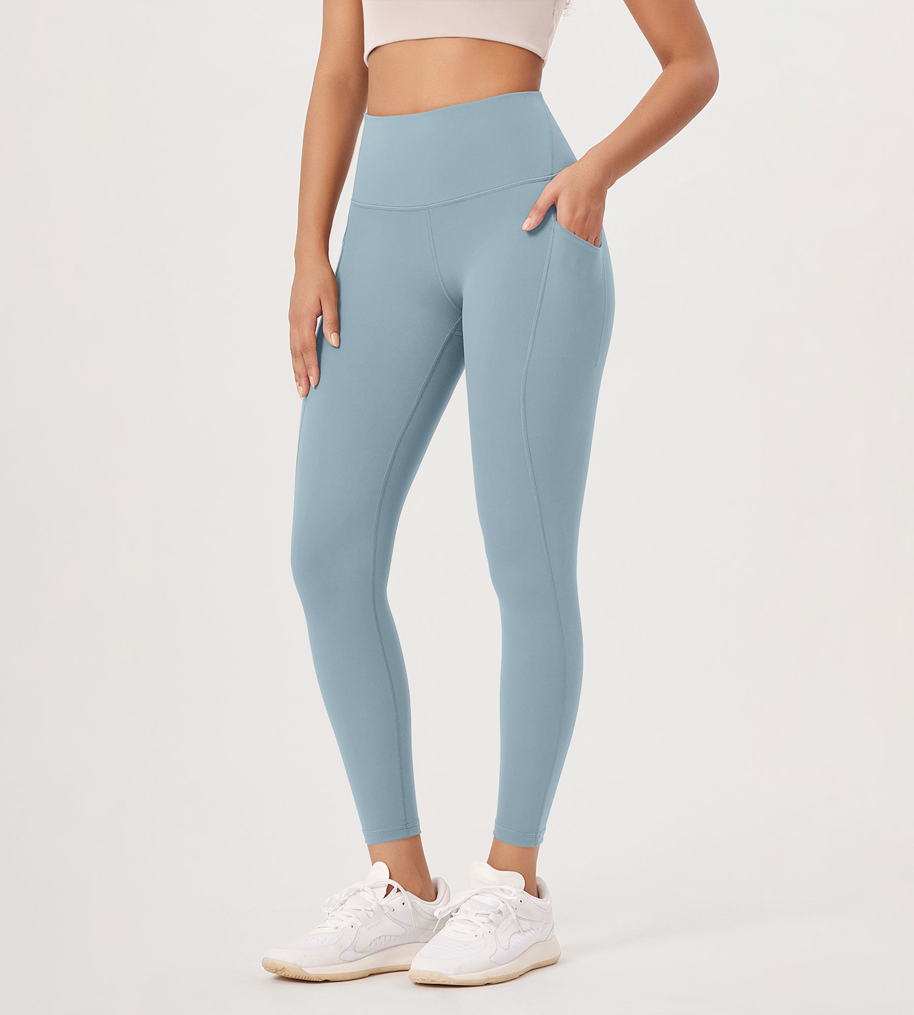 2-Pack 25â€?High Waist Workout Leggings with Pockets - ododos