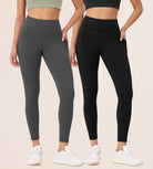 2-Pack 25” High Waist Workout Leggings with Pockets - ododos