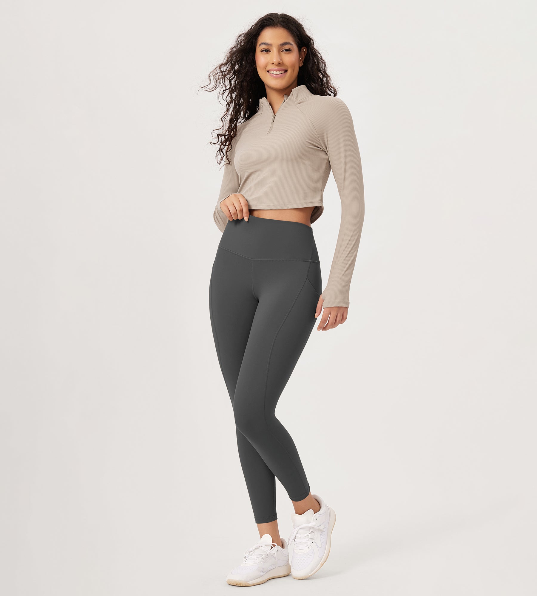 2-Pack 25” High Waist Workout Leggings with Pockets - ododos