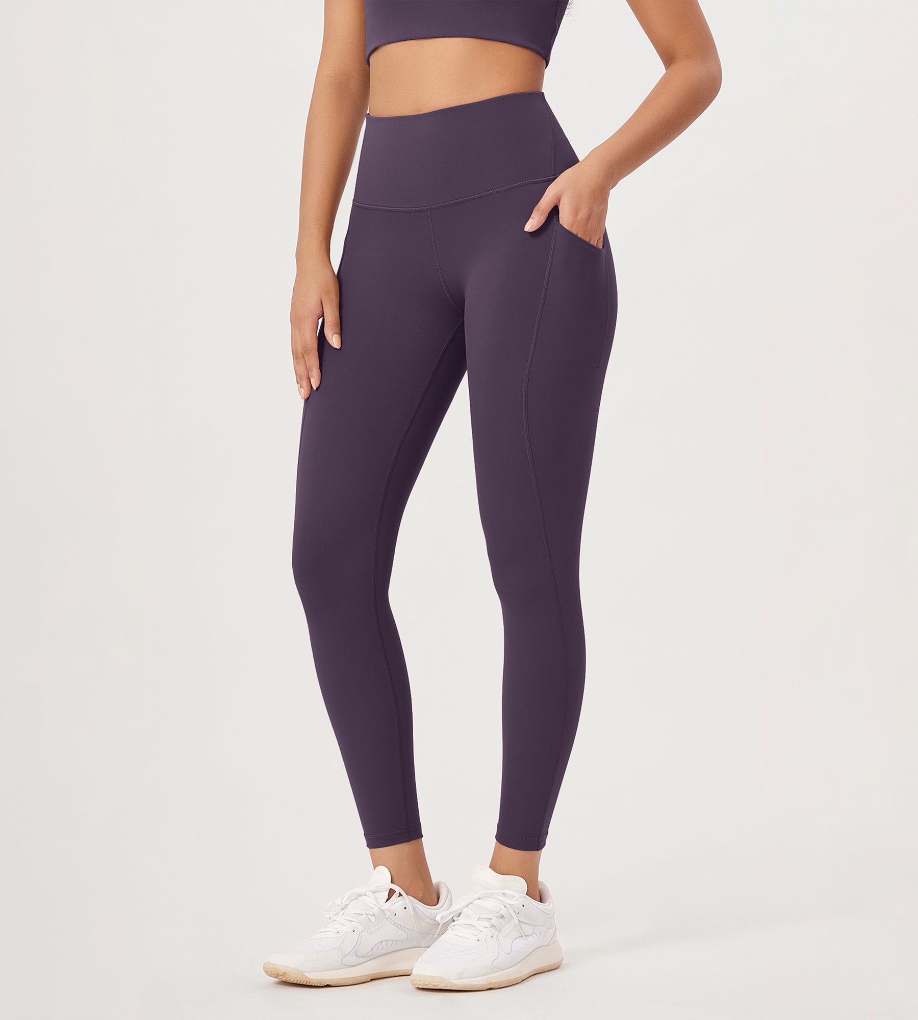 2-Pack 25â€?High Waist Workout Leggings with Pockets - ododos