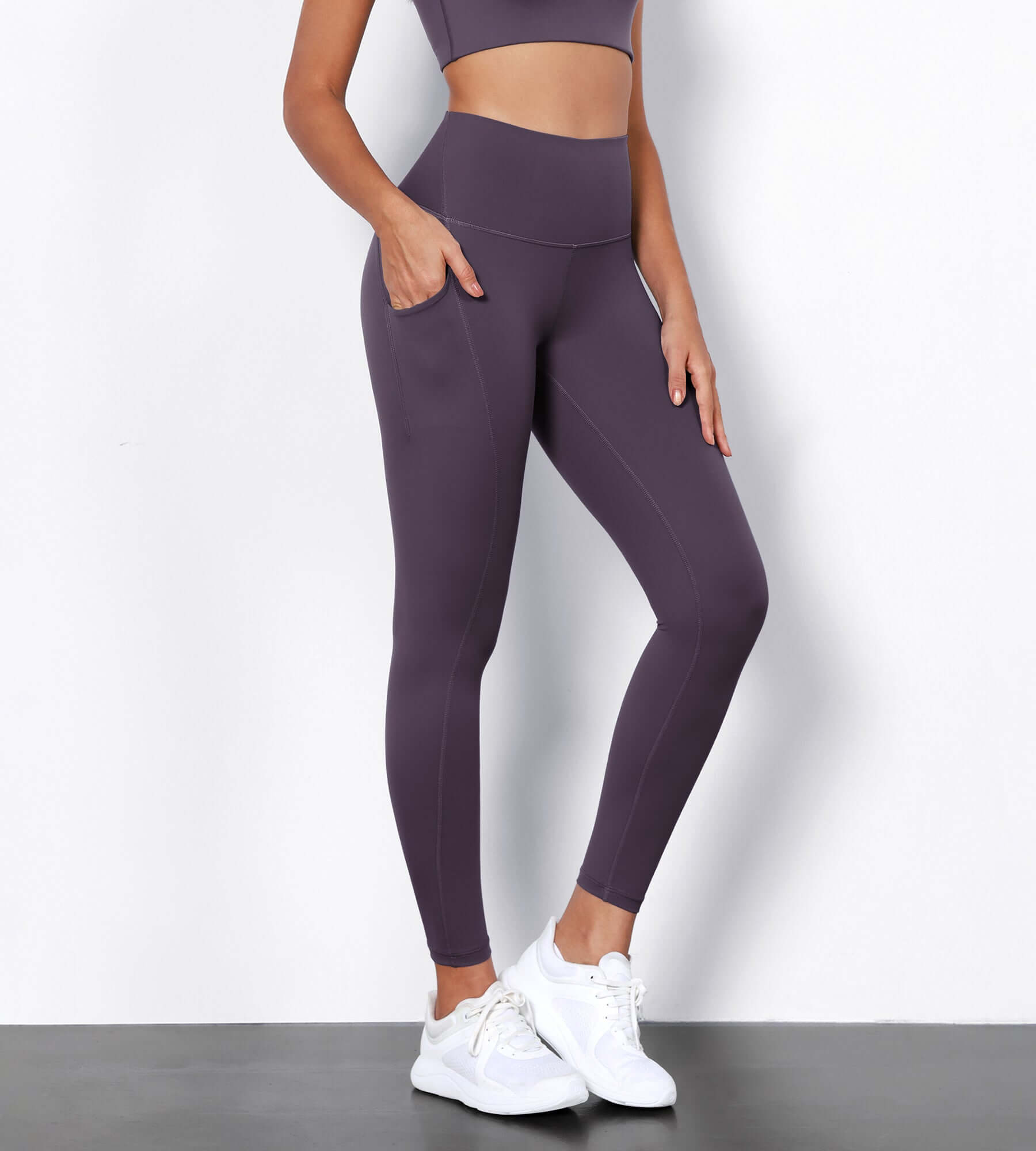 2 Pack High Waist Workout Leggings with Pockets ododos