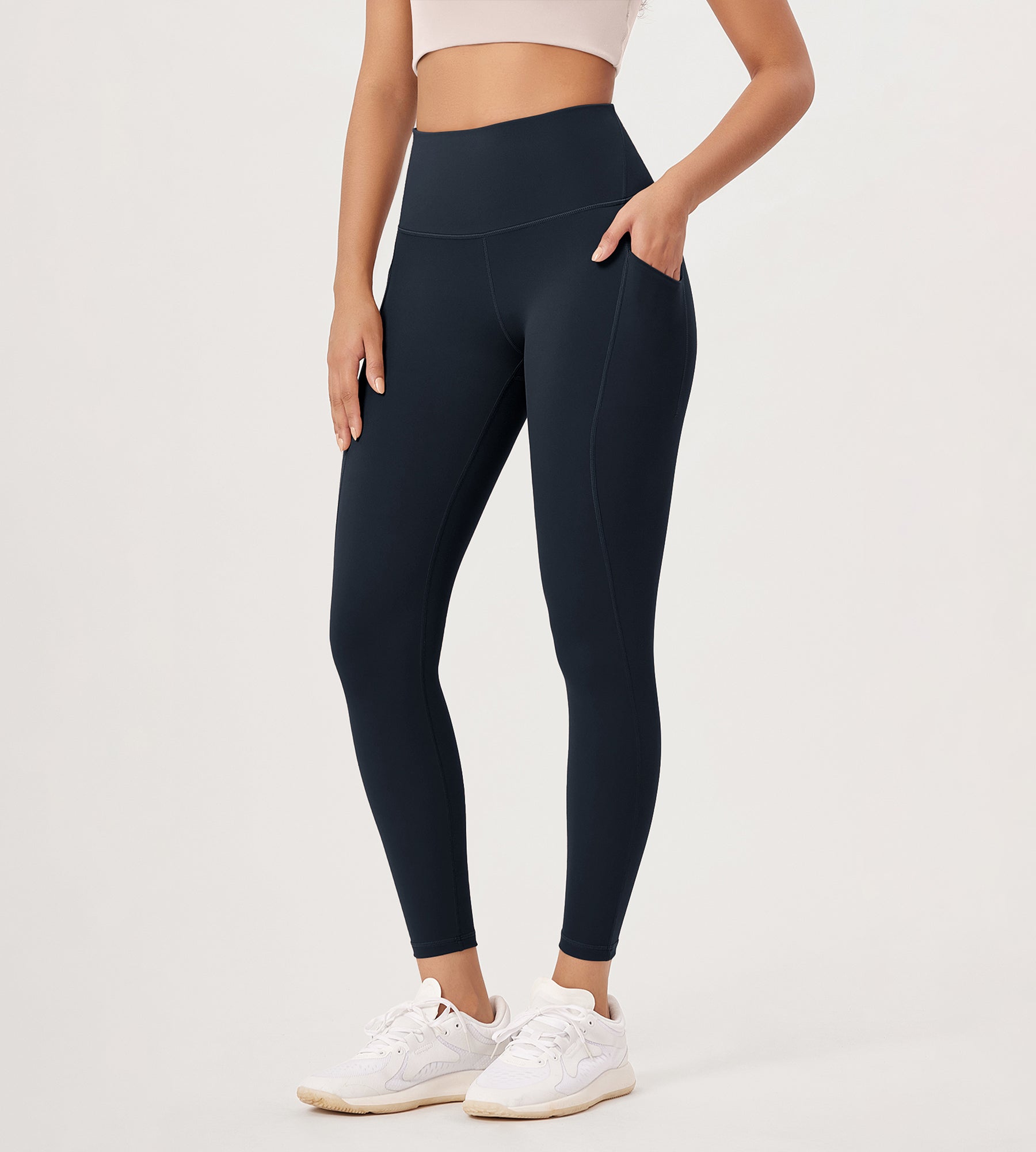 2-Pack 25â€?High Waist Workout Leggings with Pockets - ododos