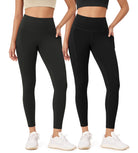 2-Pack 25” High Waist Workout Leggings with Pockets - ododos