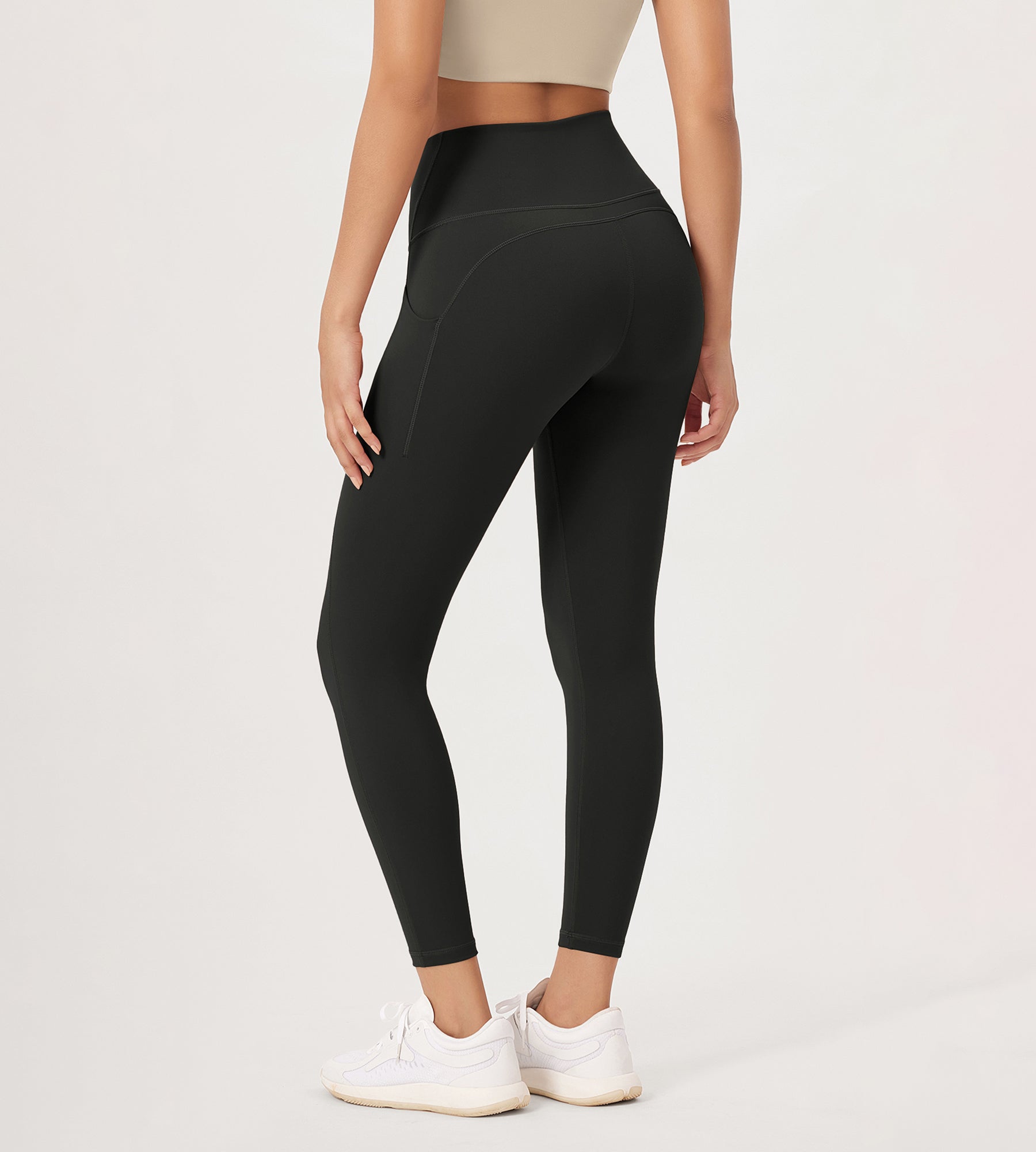 2-Pack 25â€?High Waist Workout Leggings with Pockets - ododos