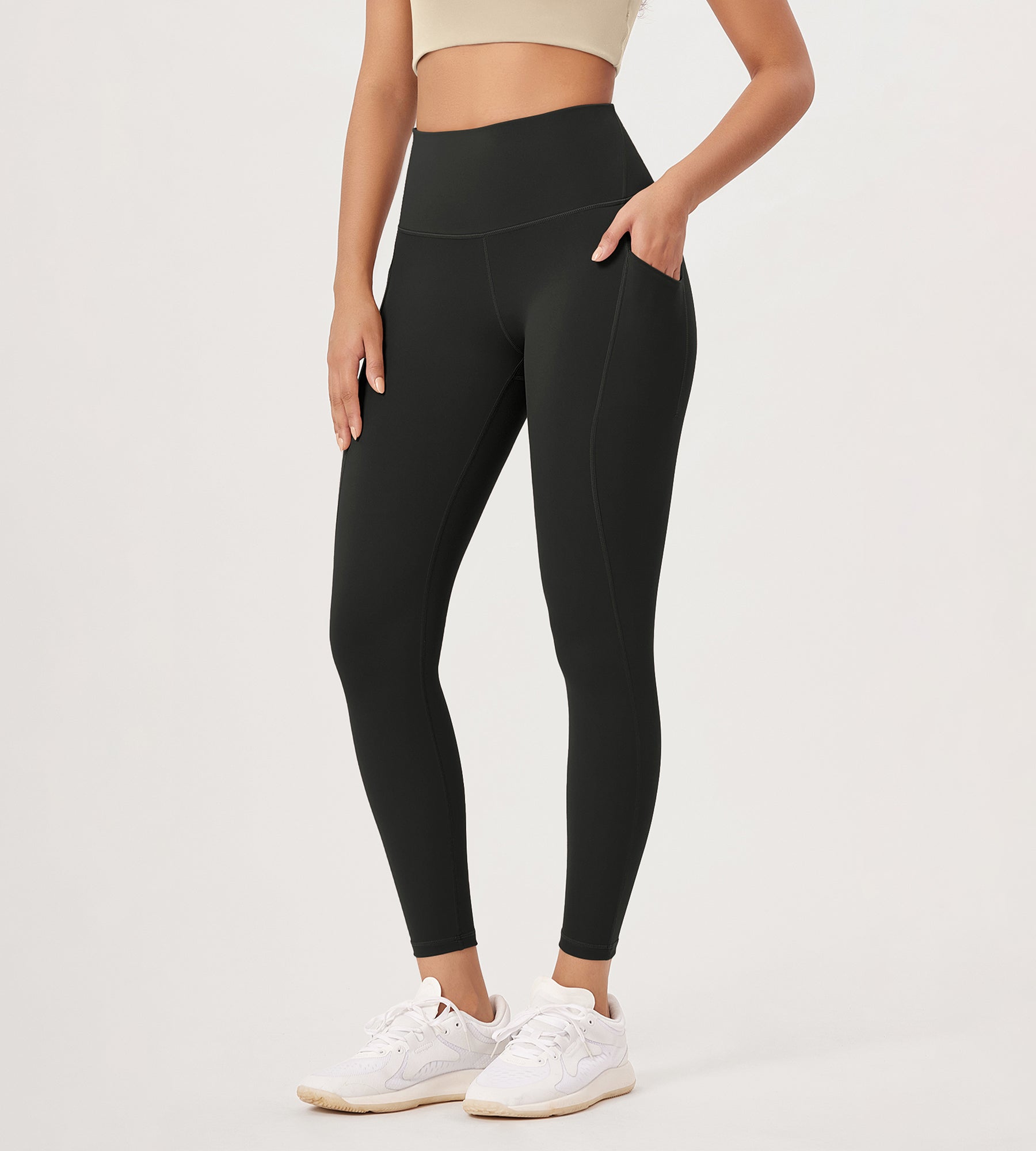 2-Pack 25â€?High Waist Workout Leggings with Pockets - ododos