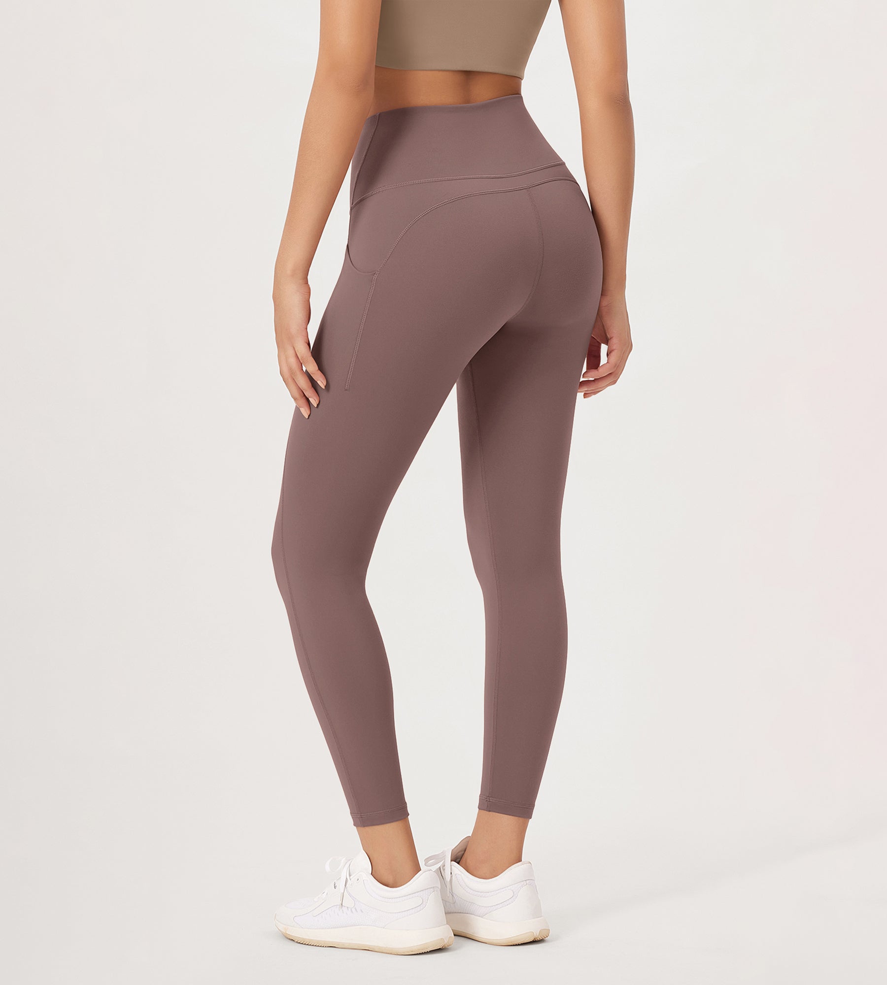 2-Pack 25â€?High Waist Workout Leggings with Pockets - ododos