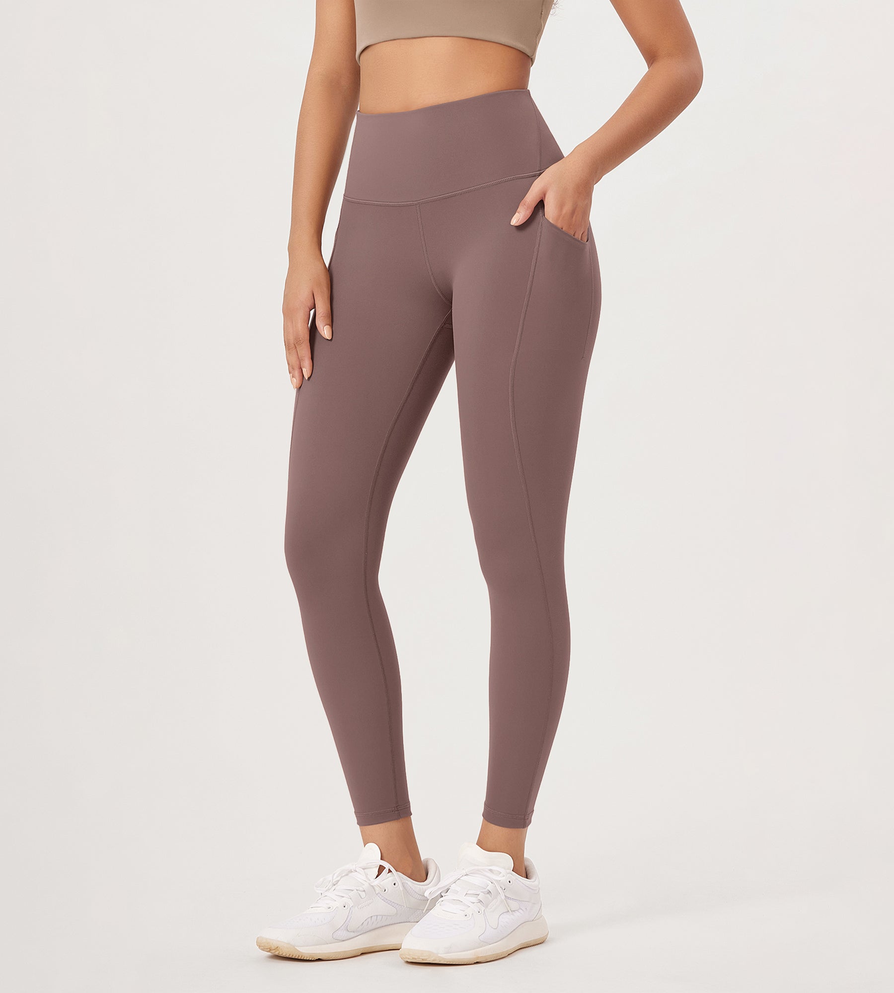 2-Pack 25â€?High Waist Workout Leggings with Pockets - ododos