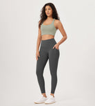 25” High Waist Workout Leggings with Pockets - ododos