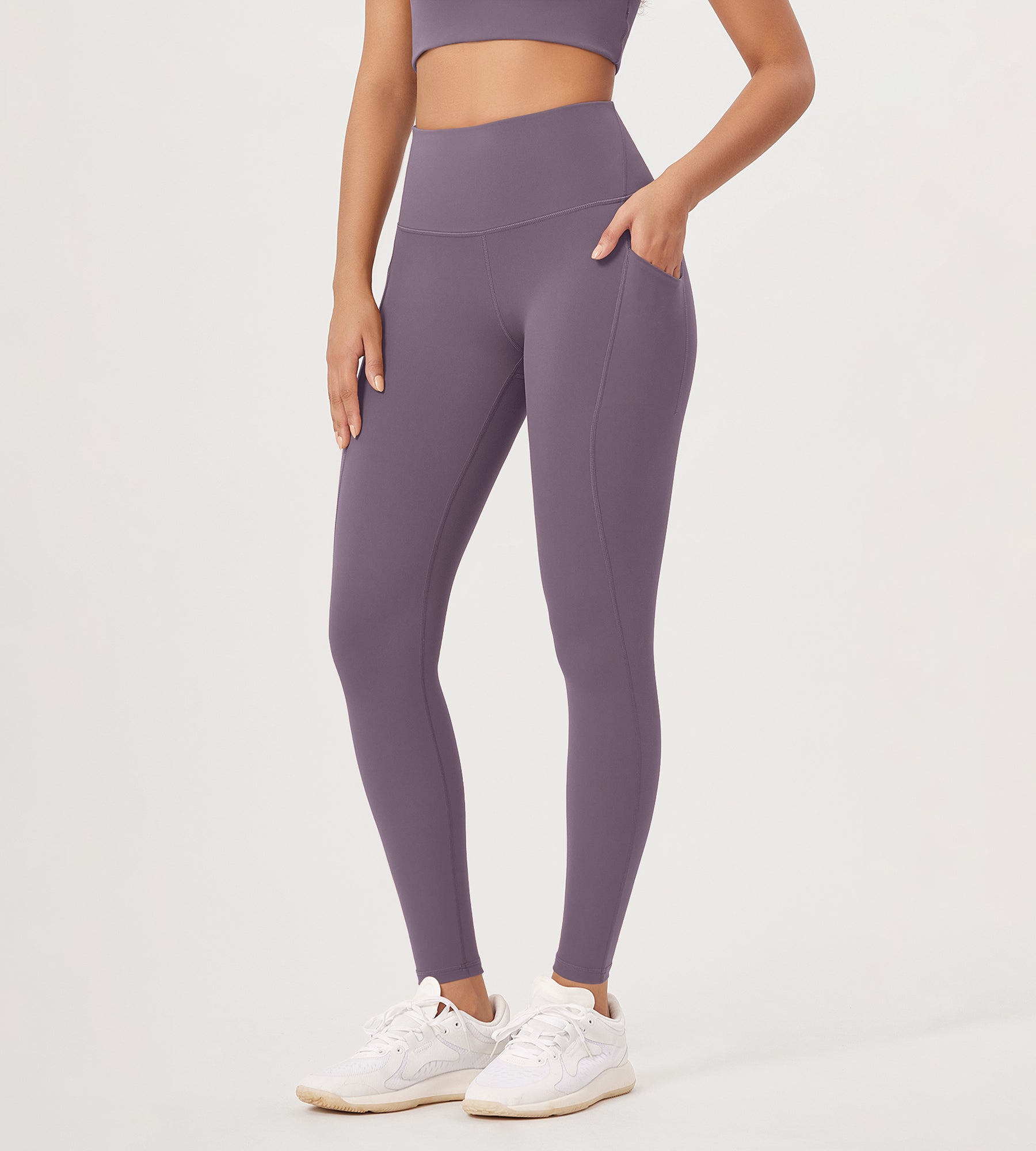 2-Pack 28" High Waist Workout Leggings with Pockets - ododos