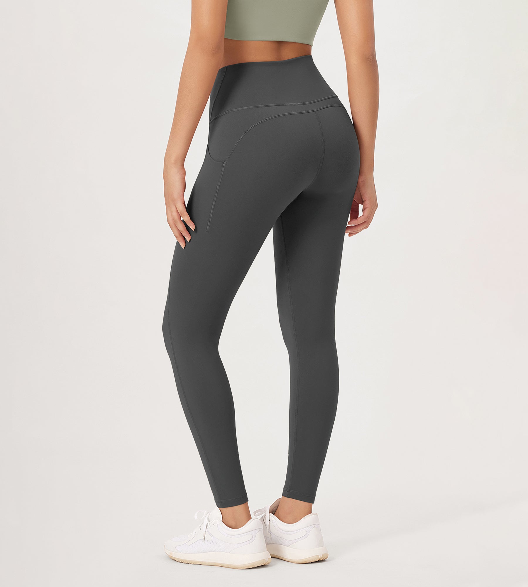 2-Pack 28" High Waist Workout Leggings with Pockets - ododos