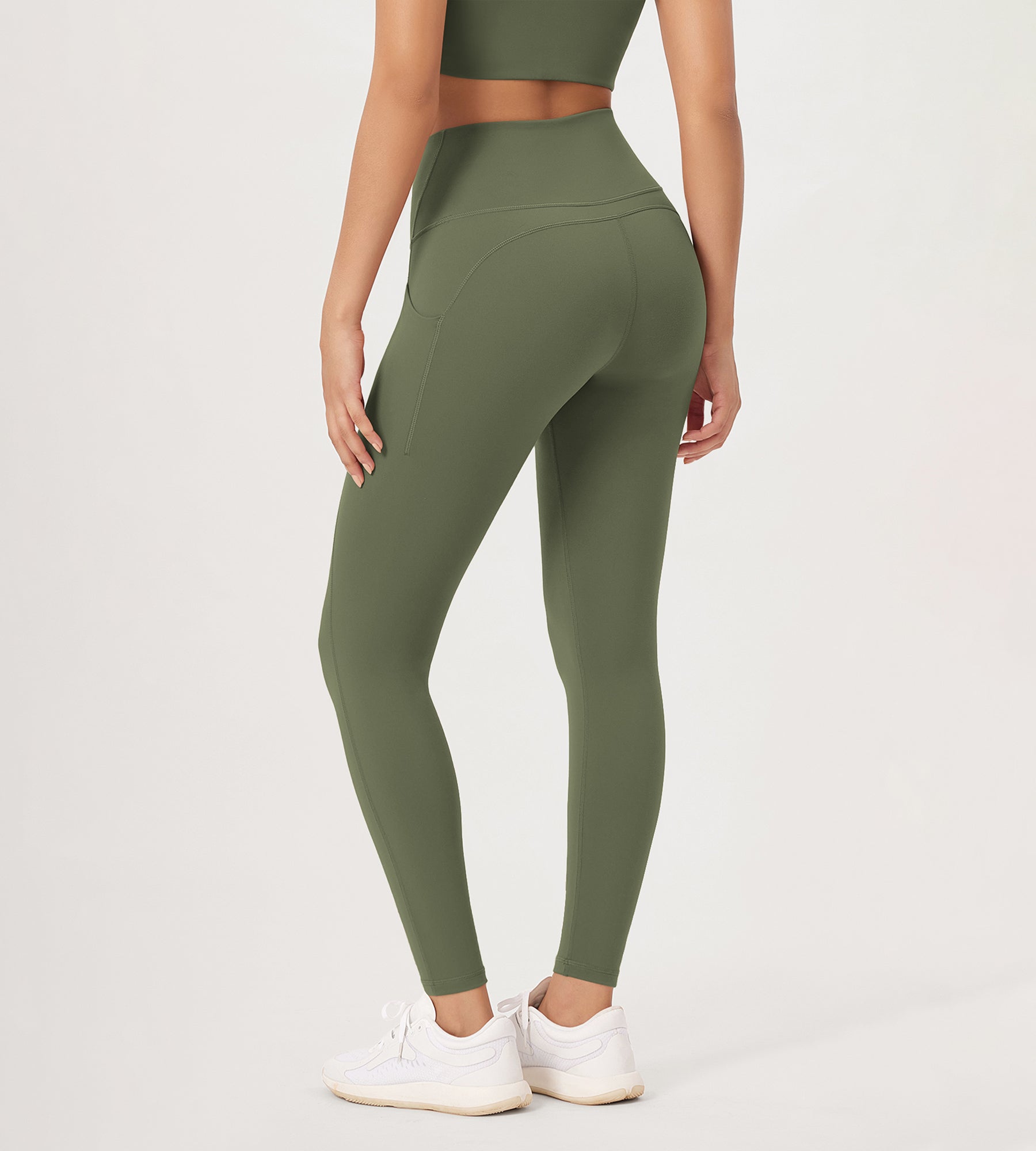 2-Pack 28" High Waist Workout Leggings with Pockets - ododos