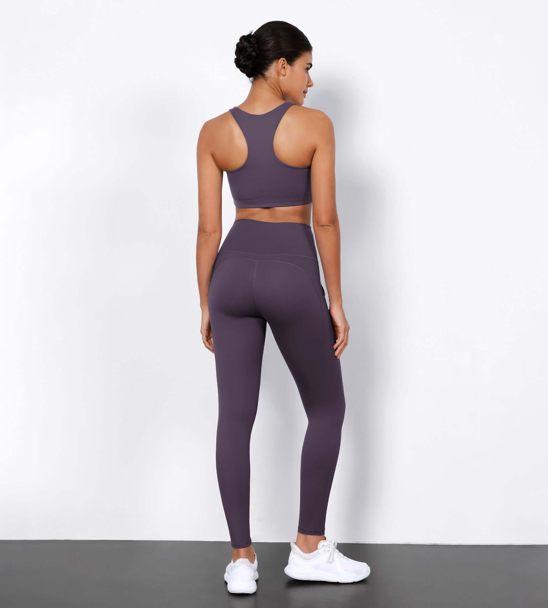 Dark purple workout leggings deals