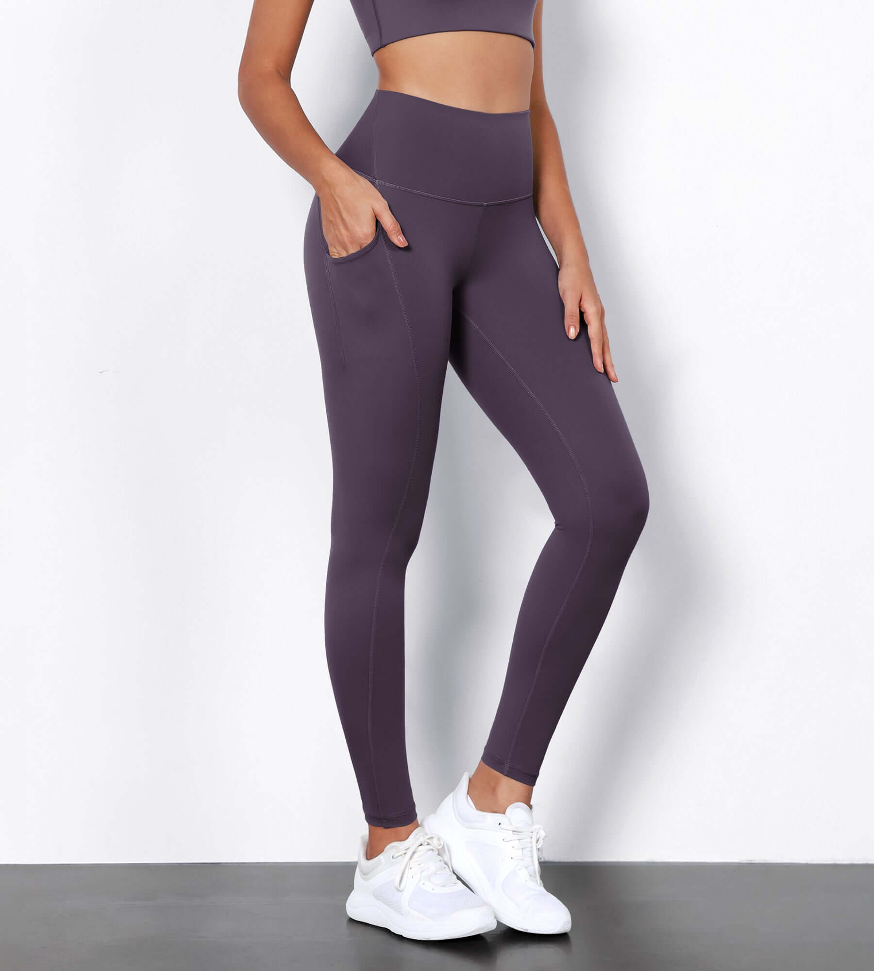 High waisted workout leggings with pockets on sale