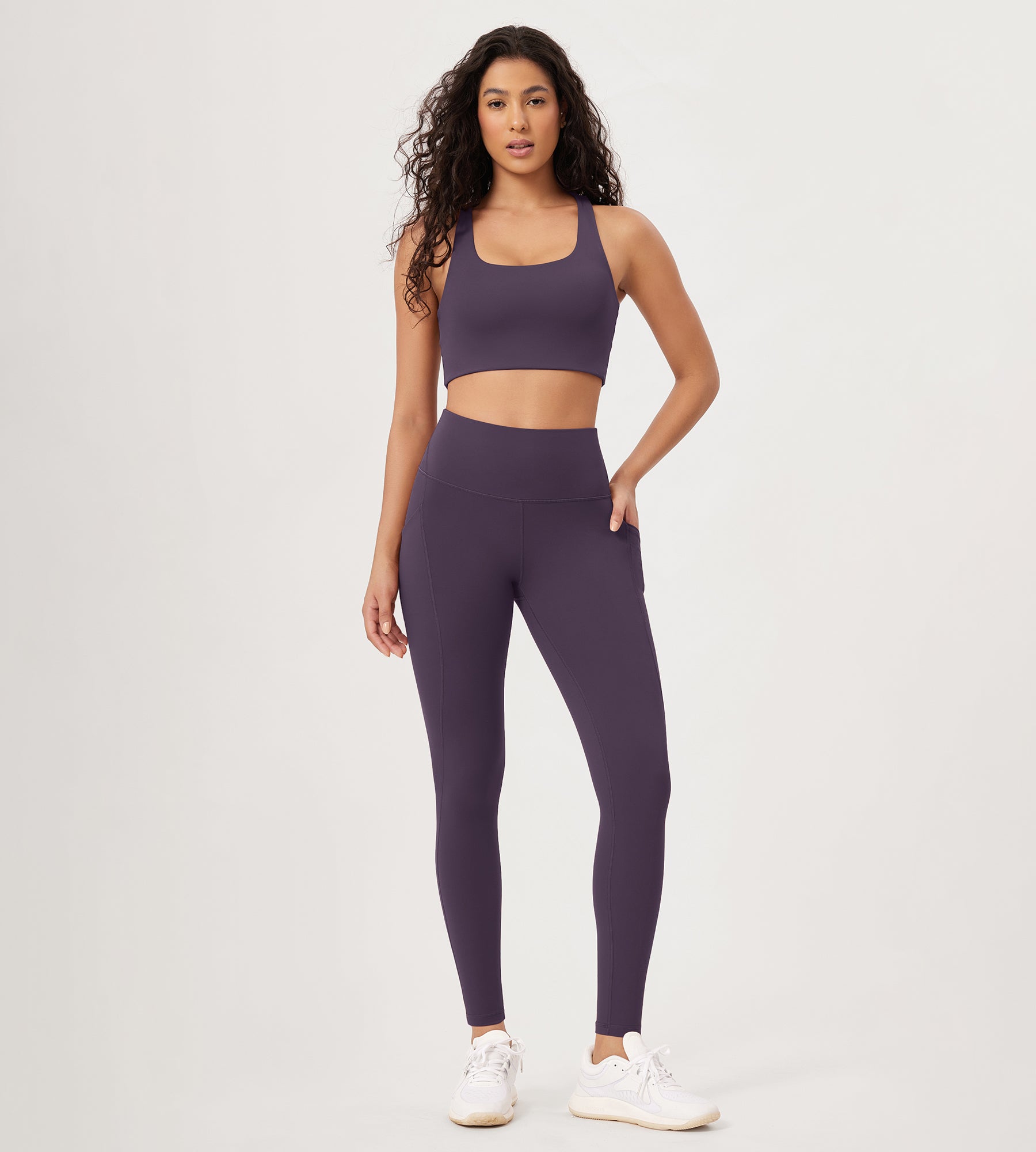 2-Pack 28" High Waist Workout Leggings with Pockets - ododos