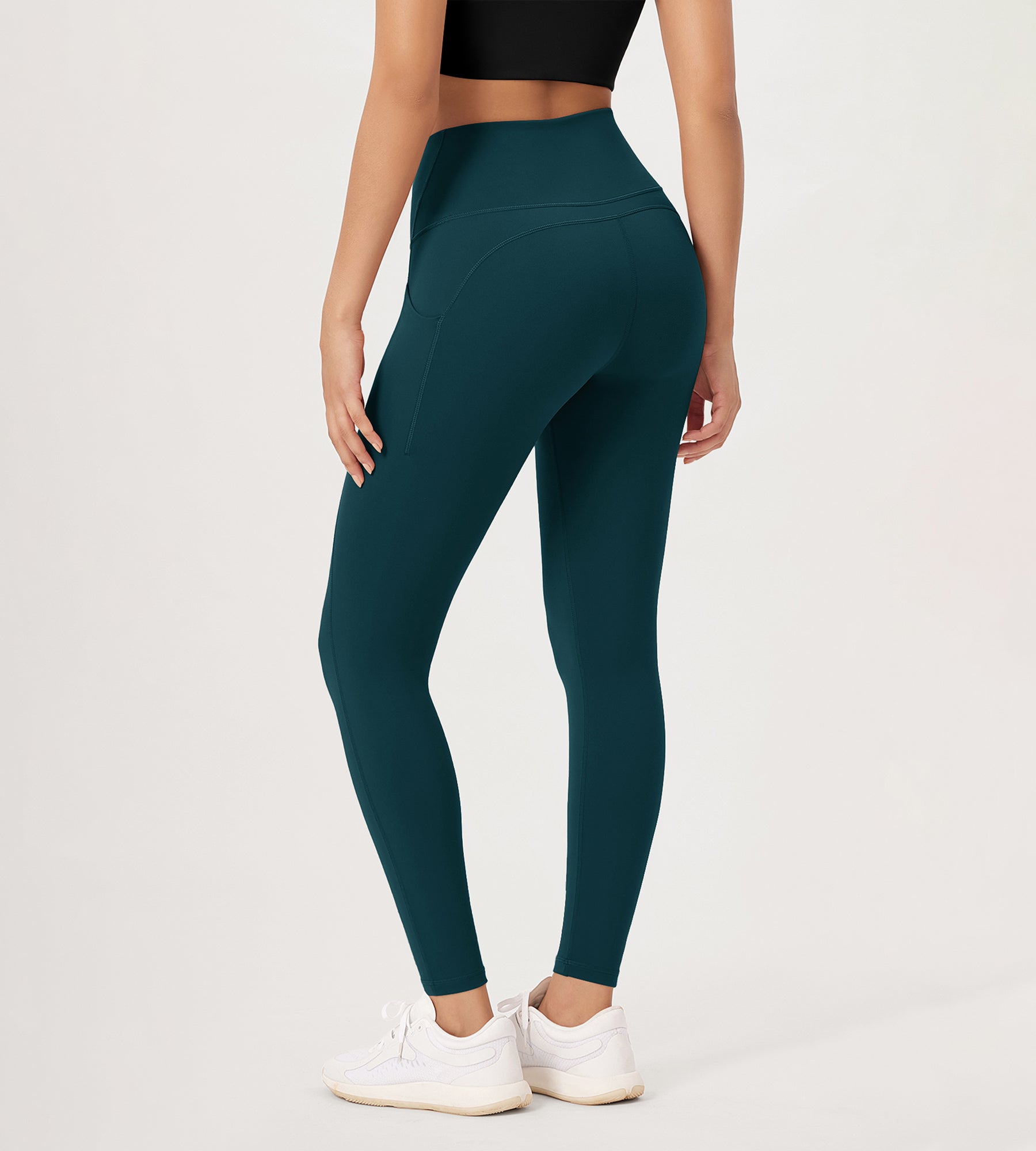 2-Pack 28" High Waist Workout Leggings with Pockets - ododos