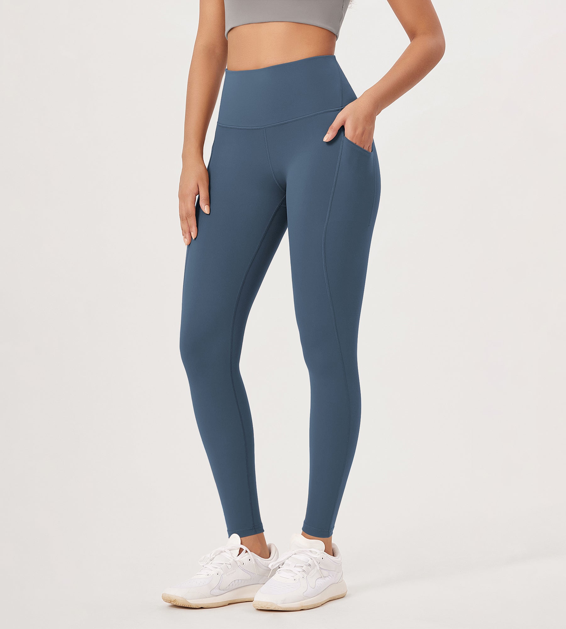 2-Pack 28" High Waist Workout Leggings with Pockets - ododos