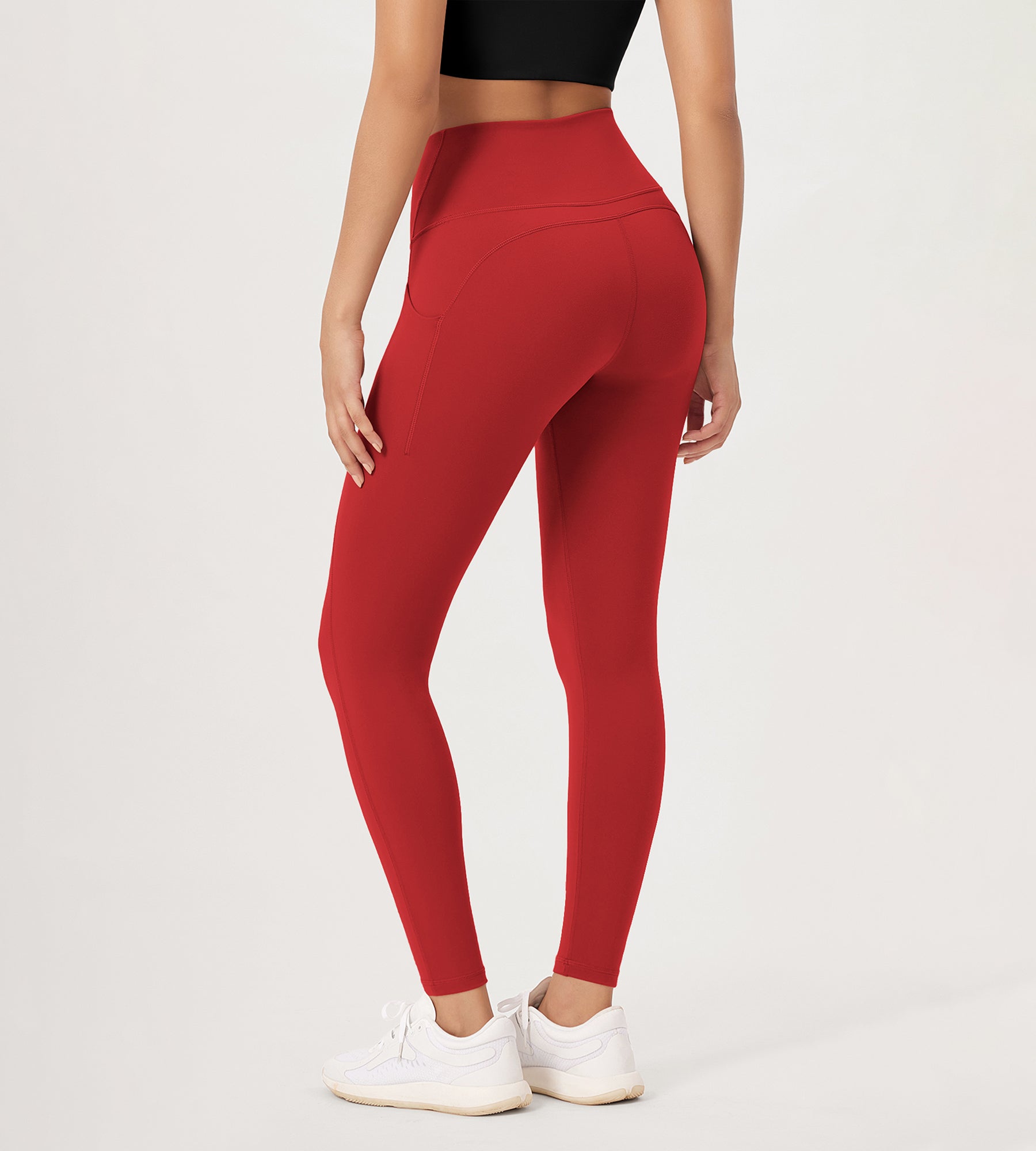 2-Pack 28" High Waist Workout Leggings with Pockets - ododos