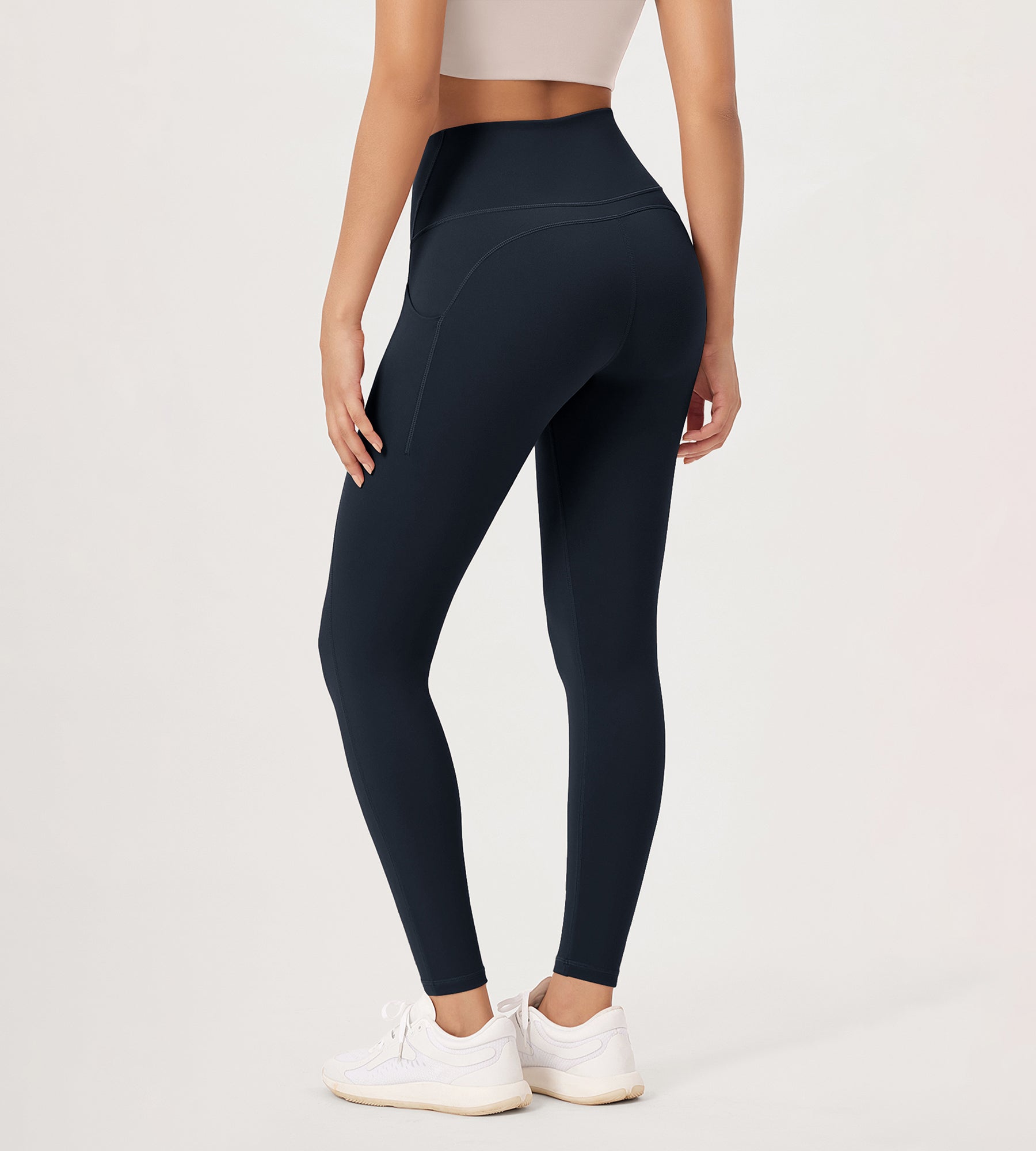 28â€?High Waist Workout Leggings with Pockets - ododos
