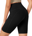 ODLEX 8" Inseam High Waist Workout Athletic Biker Shorts with Pockets - ododos