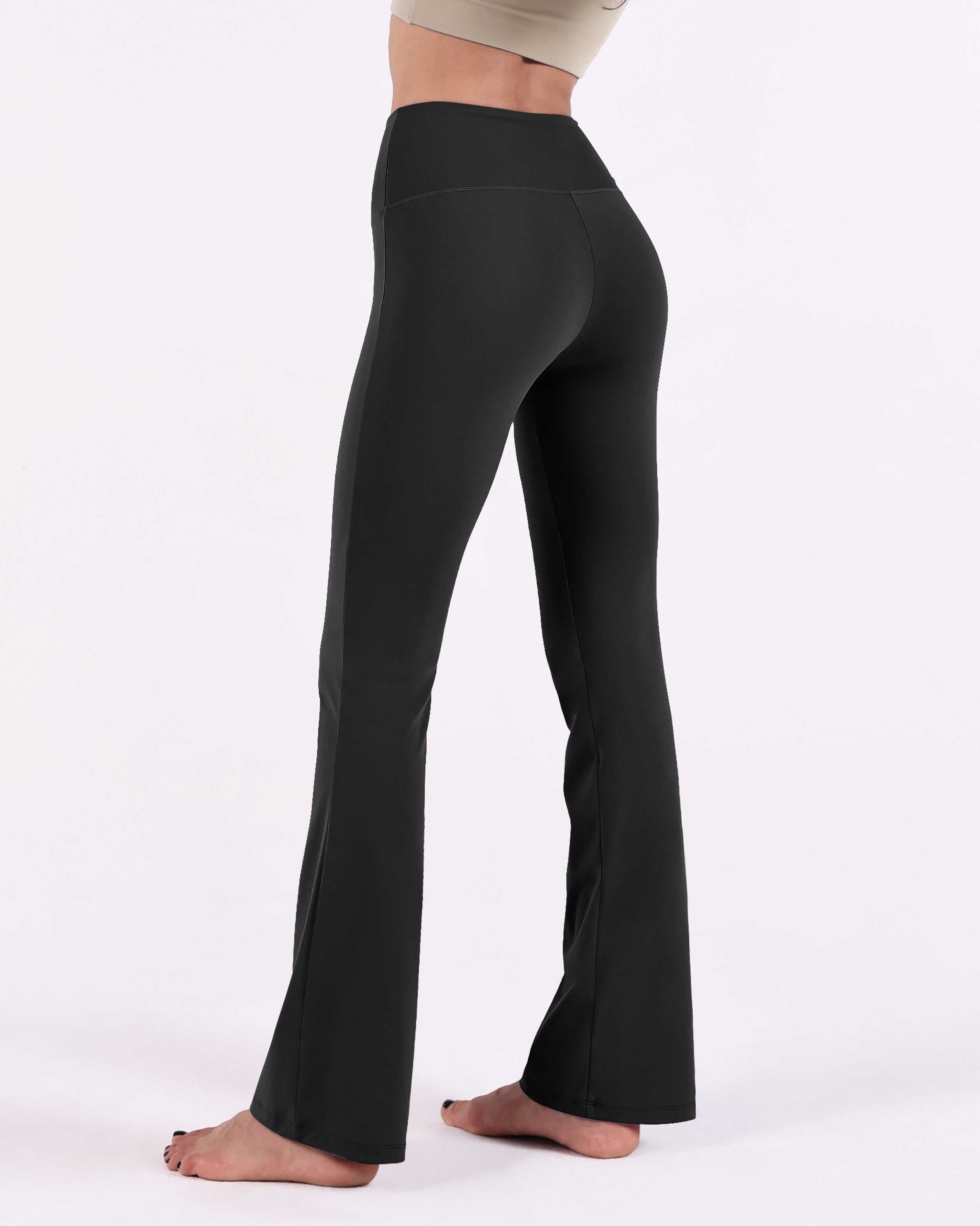 29 High Waisted Flared Work Pants - ododos