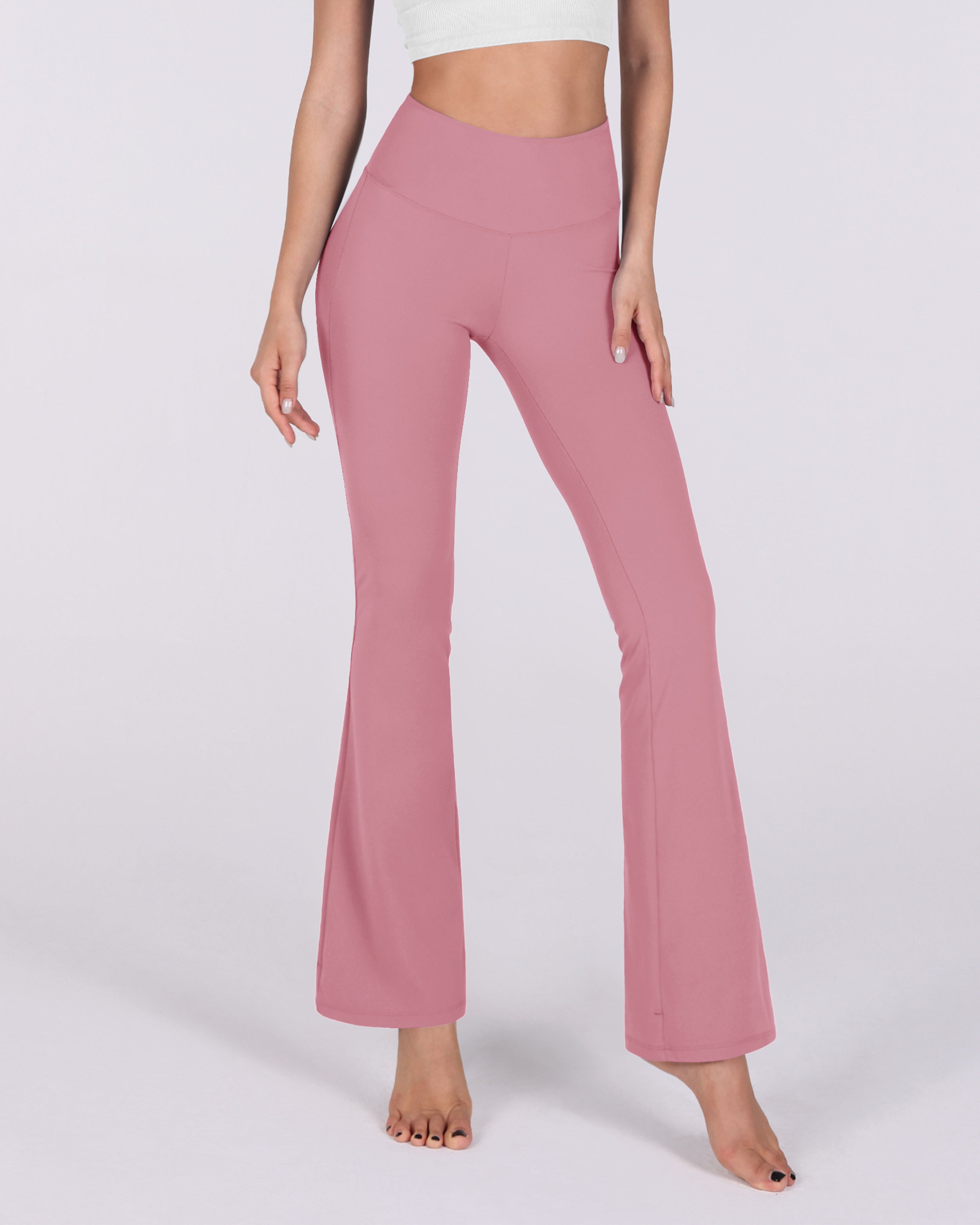31 Tummy Control Workout Yoga Pants Lilac - ododos