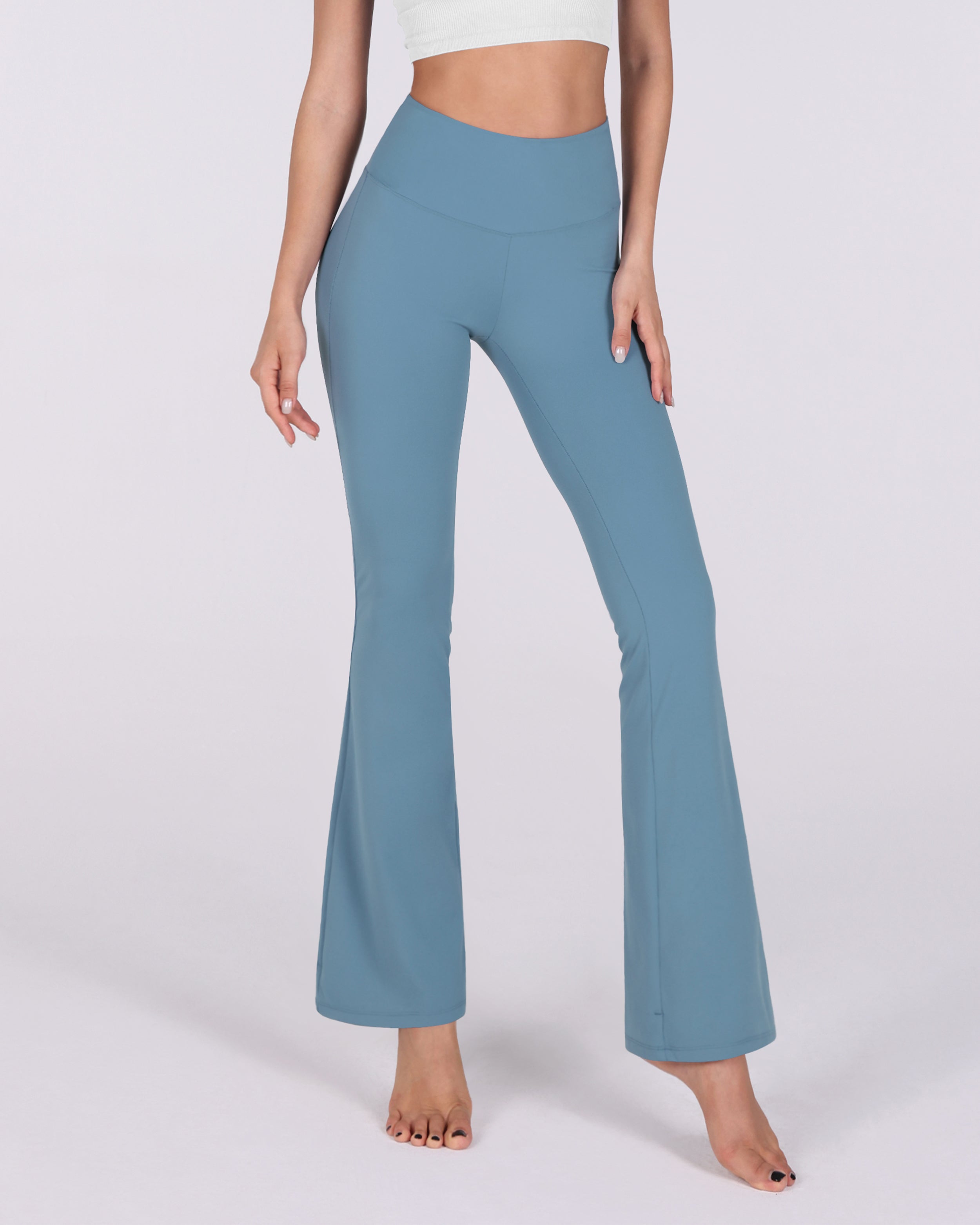 31 Tummy Control Workout Yoga Pants Dream Blue - ododos