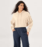 Cropped Cotton Soft Long Sleeve Pullover Hoodies - ododos