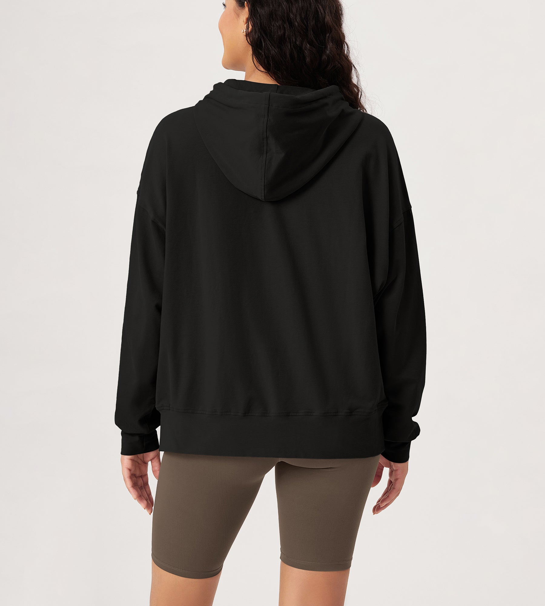 Cotton Soft Oversized Drawstring Hoodie - ododos