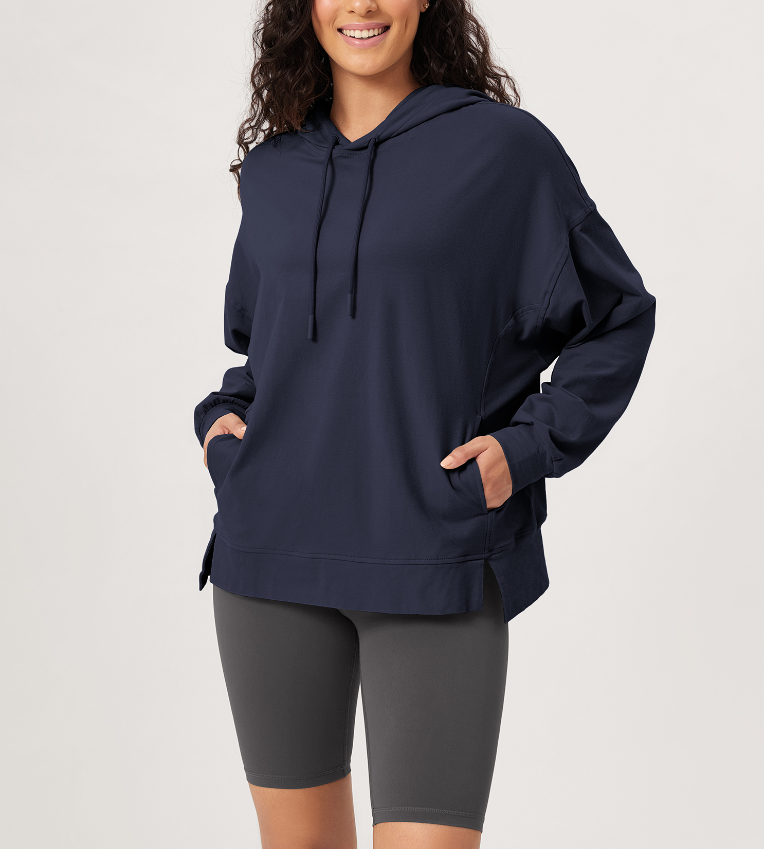 Cotton Soft Oversized Drawstring Hoodie - ododos