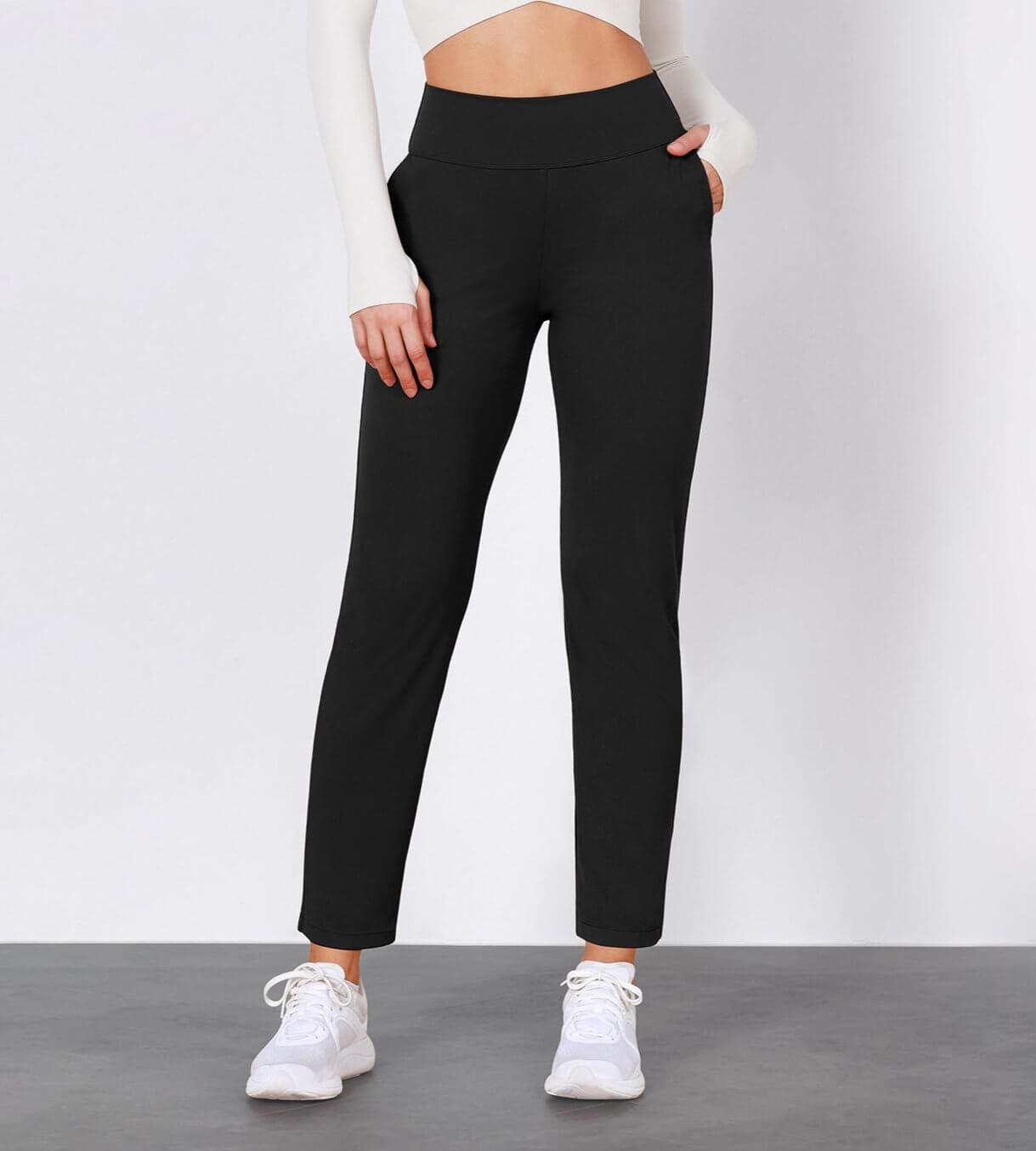 Cloud Feeling Lounge High Waist Jogger Pants with Pockets - ododos