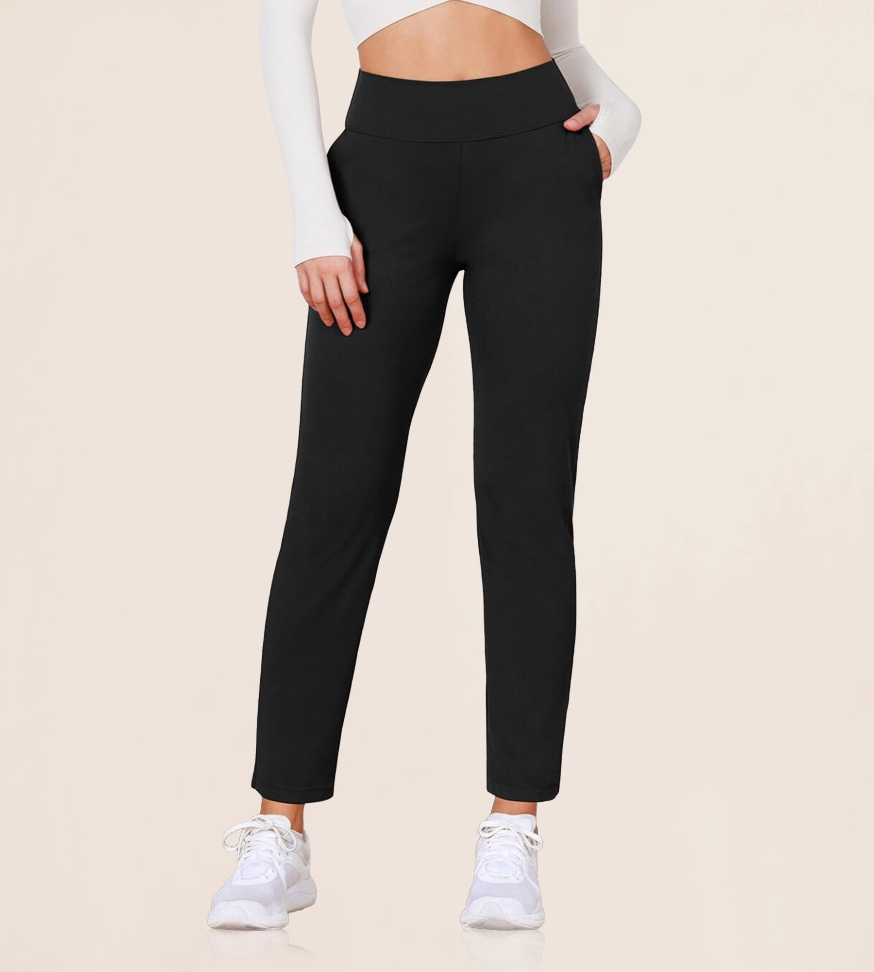 Cloud Feeling Lounge High Waist Jogger Pants with Pockets - ododos