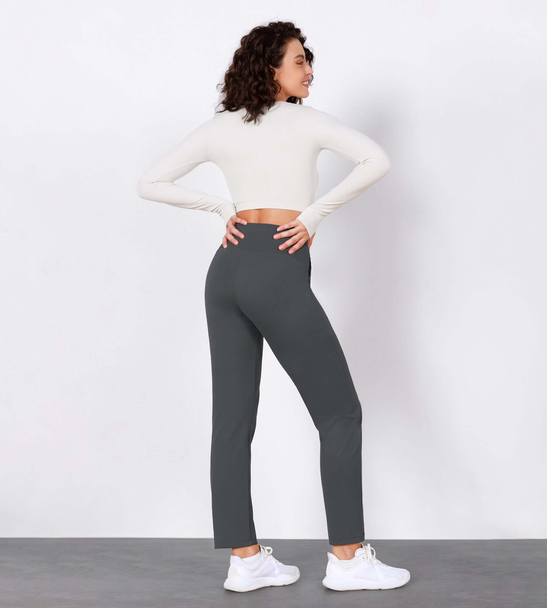 Cloud Feeling Lounge High Waist Jogger Pants with Pockets - ododos