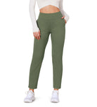 Cloud Feeling Lounge High Waist Jogger Pants with Pockets Dark Olive - ododos