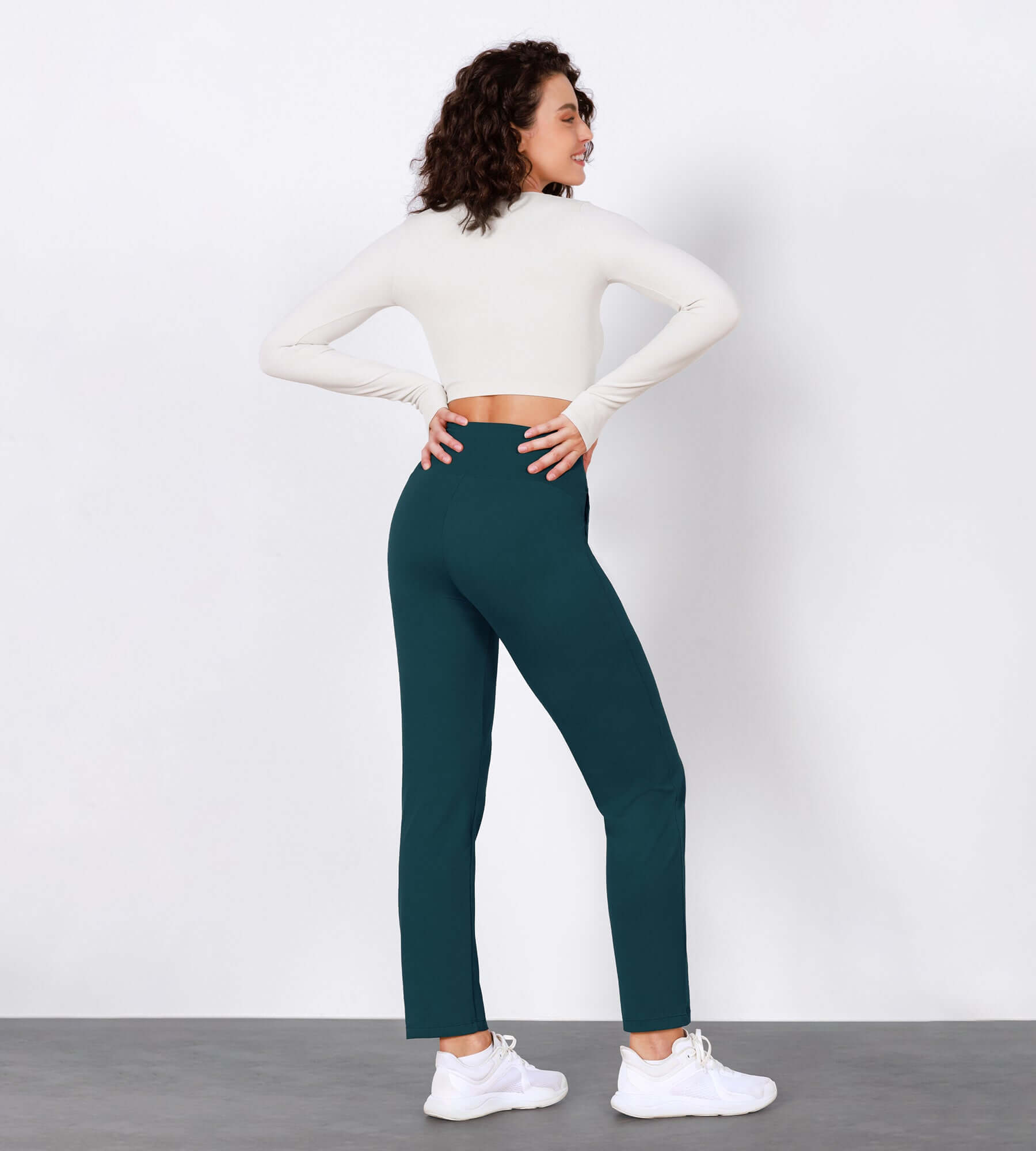 Cloud Feeling Lounge High Waist Jogger Pants with Pockets - ododos