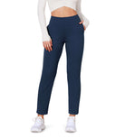 Cloud Feeling Lounge High Waist Jogger Pants with Pockets Navy - ododos