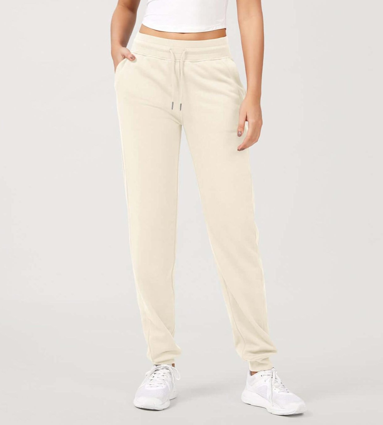 French terry drawstring joggers on sale