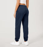 Cotton French Terry Drawstring Casual Sweatpants - ododos