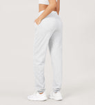 Cotton French Terry Drawstring Casual Sweatpants - ododos