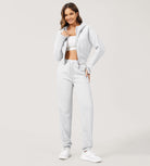 Cotton French Terry Drawstring Casual Sweatpants - ododos