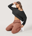 Cotton French Terry High Waist Drawstring Lounge Pants - ododos