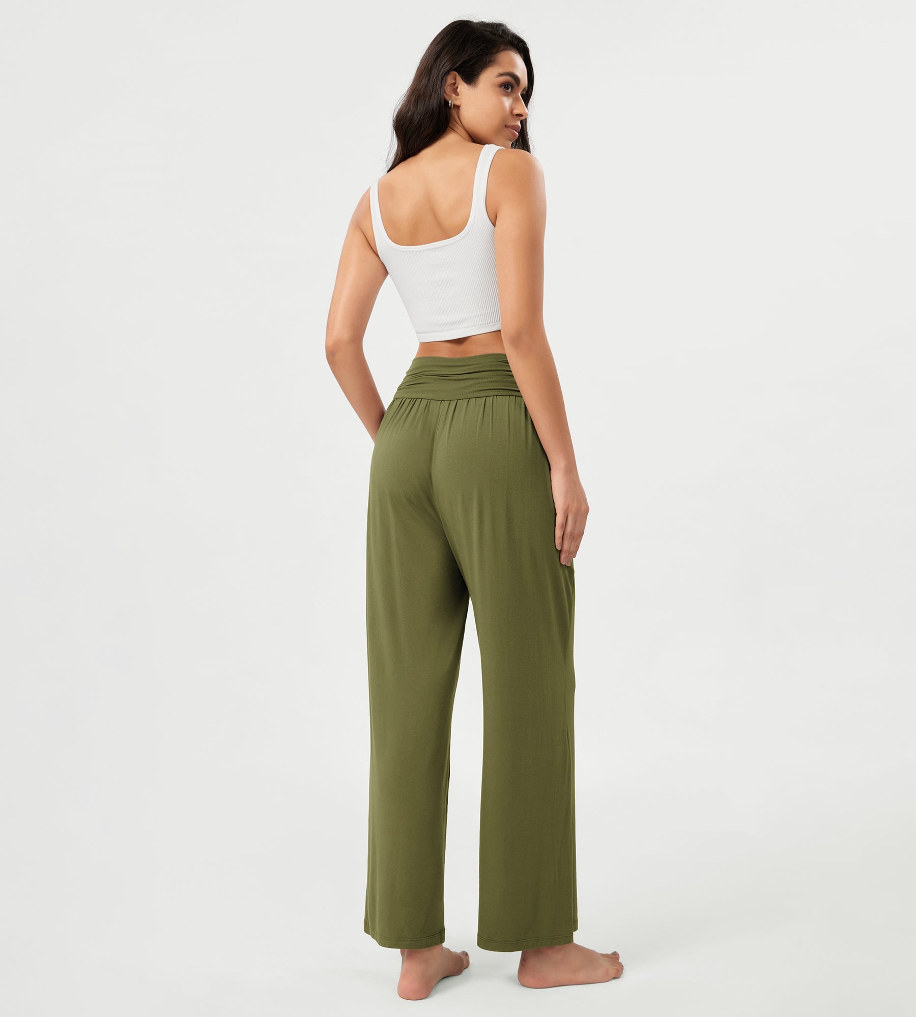 26 Wide Leg Palazzo Loose Comfy Lounge Pants with Pockets - ododos