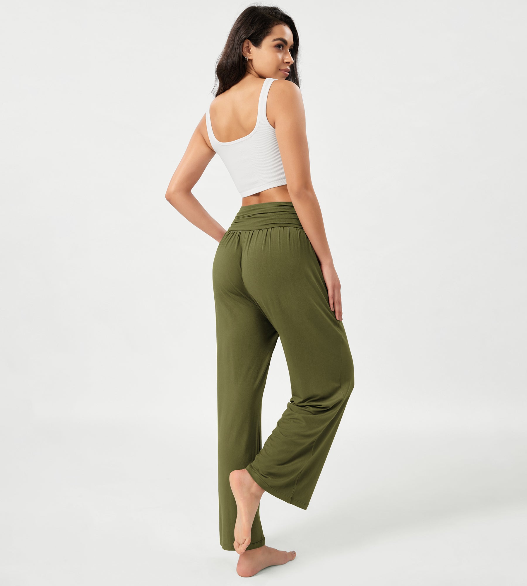 26 Wide Leg Palazzo Loose Comfy Lounge Pants with Pockets - ododos