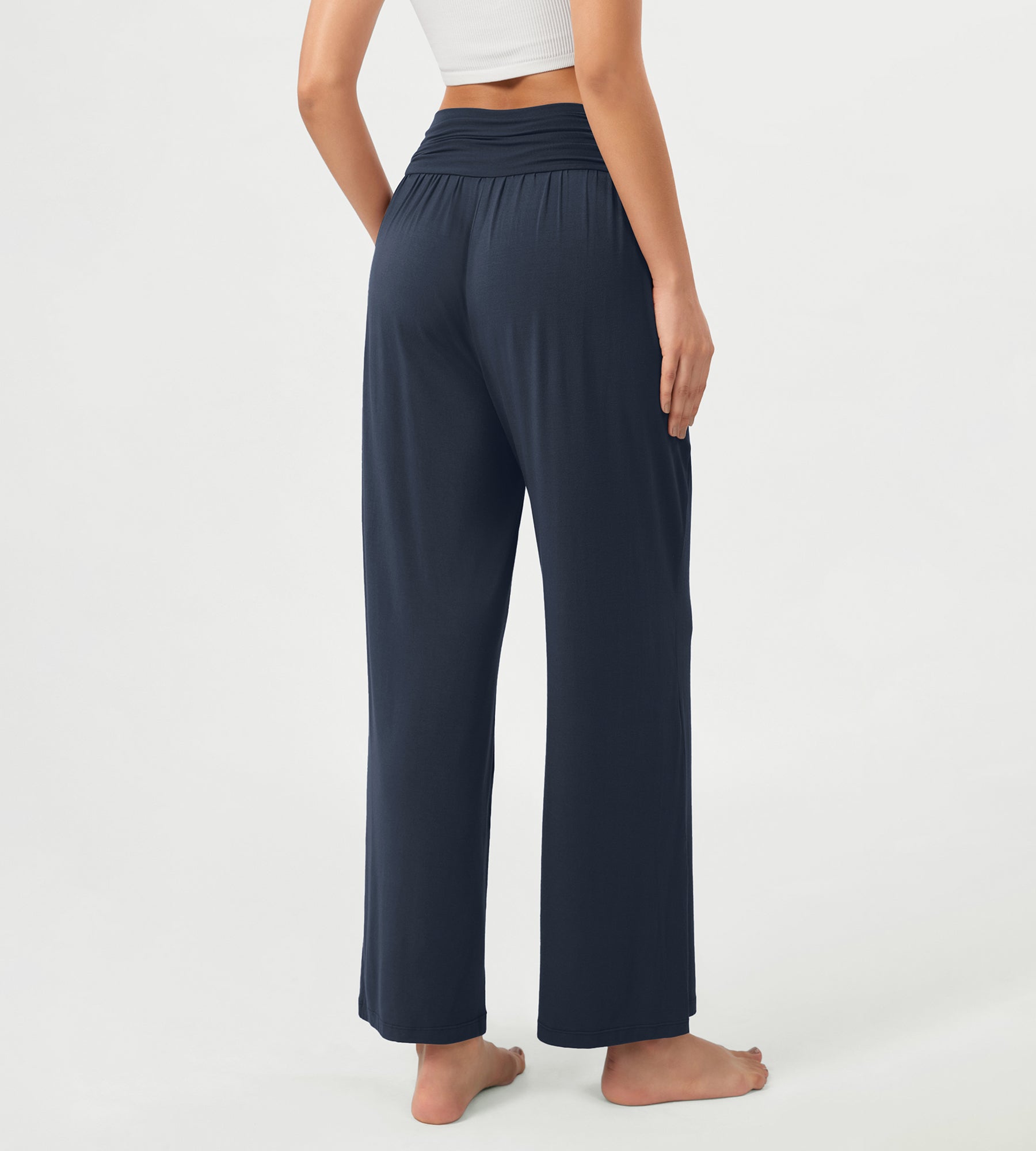 26 Wide Leg Palazzo Loose Comfy Lounge Pants with Pockets - ododos