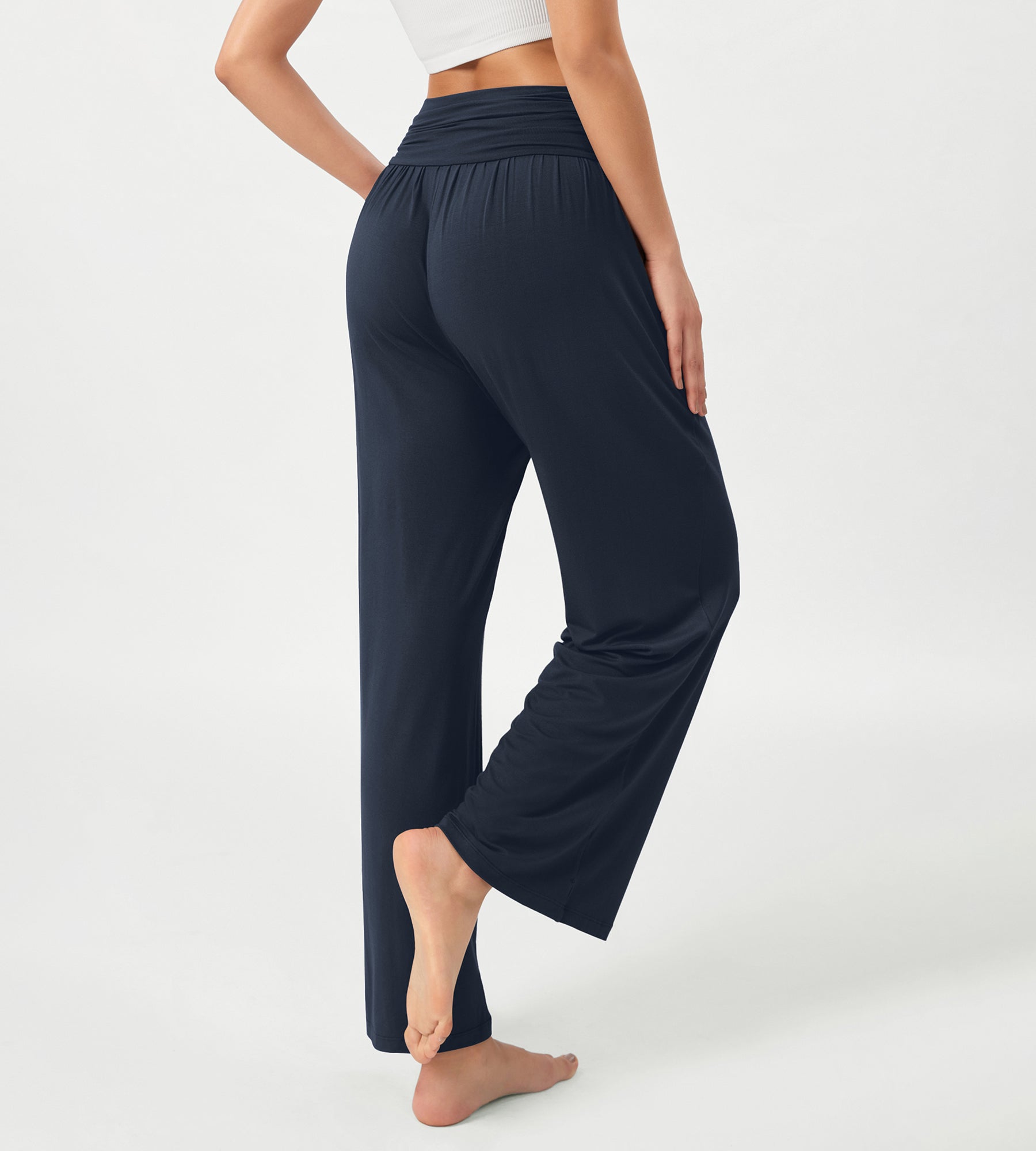 26 Wide Leg Palazzo Loose Comfy Lounge Pants with Pockets - ododos