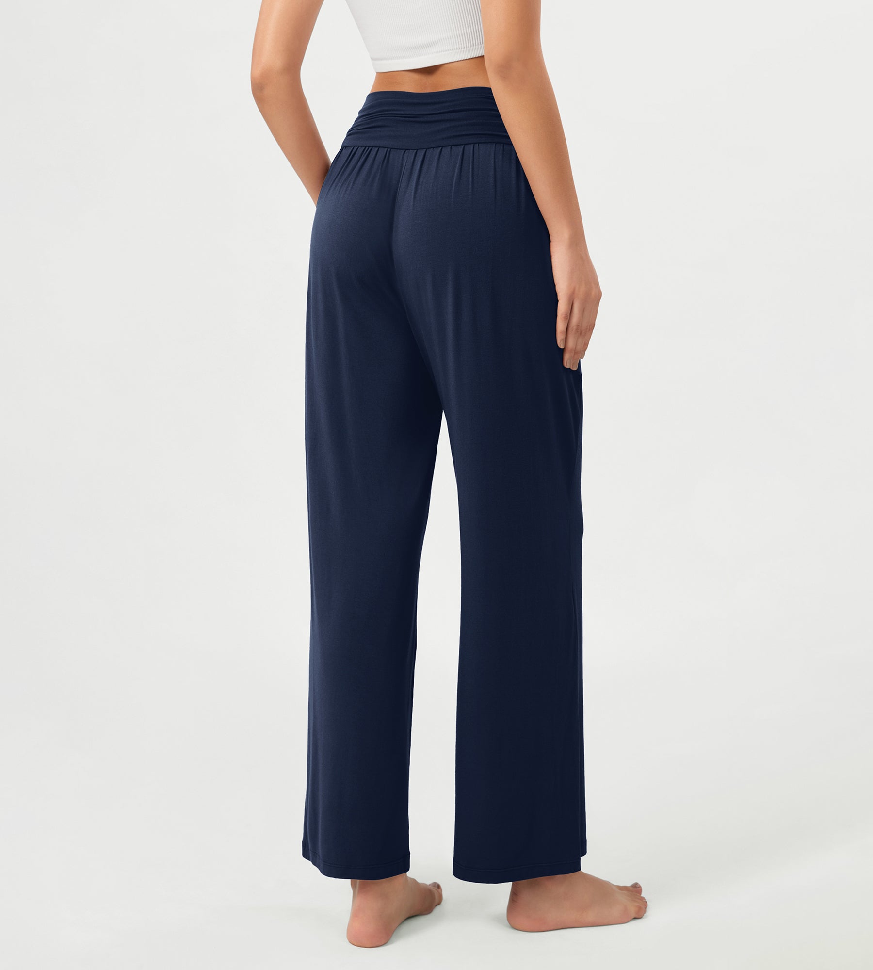 26 Wide Leg Palazzo Loose Comfy Lounge Pants with Pockets - ododos