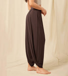 Women's Wide Leg Loose Draped Harem Pants with Pockets - ododos