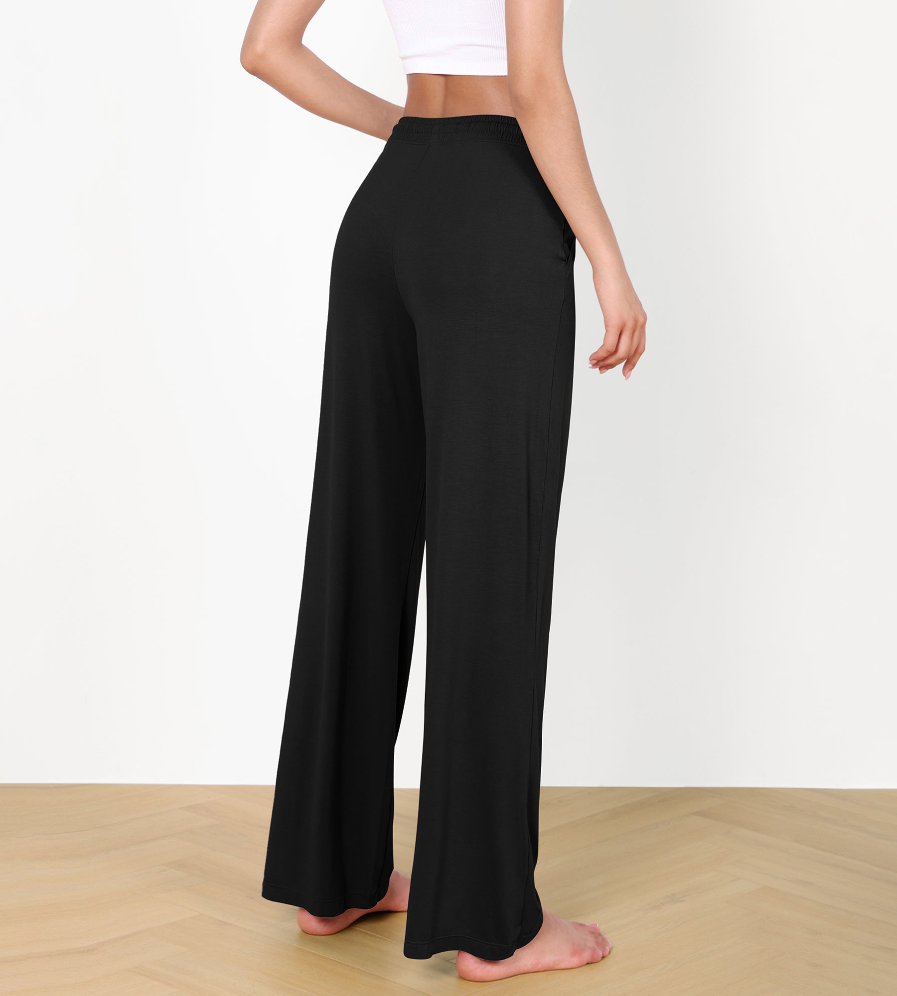 30 Drawstring Lightweight Loose Comfy Lounge Pants with Pockets - ododos