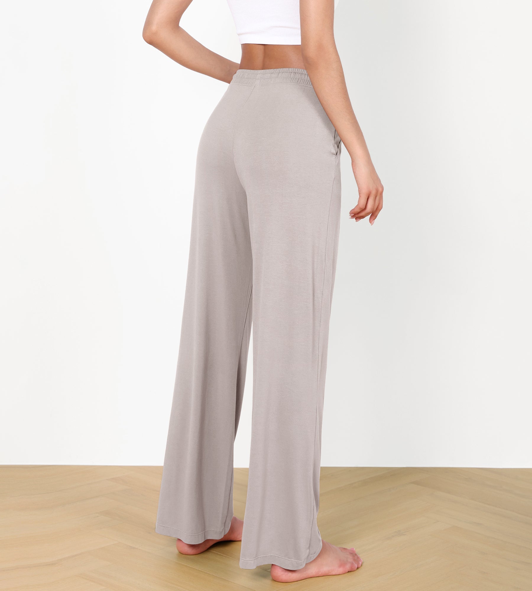 30 Drawstring Lightweight Loose Comfy Lounge Pants with Pockets - ododos